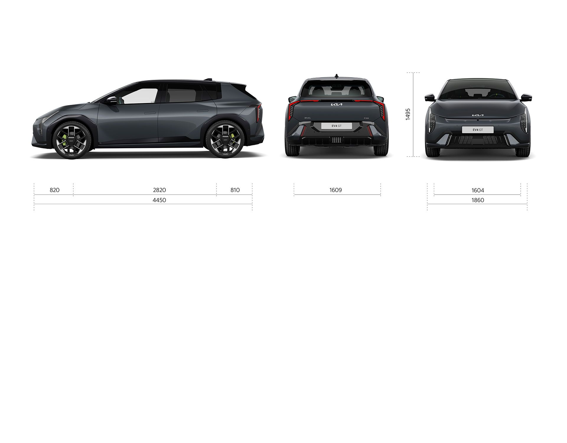 Kia EV4 GT Dimensions side view